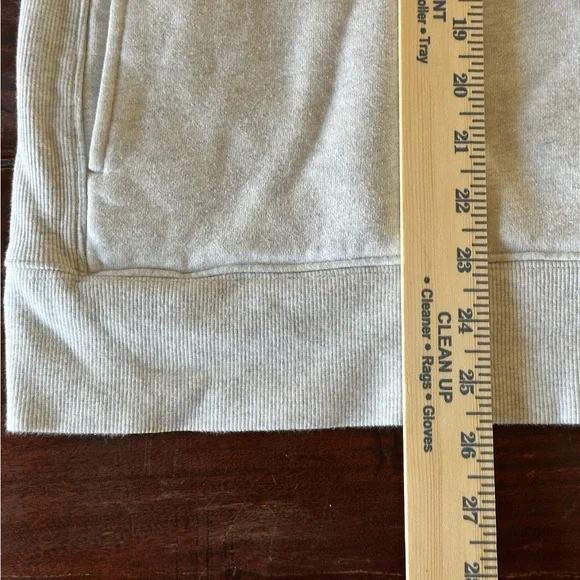 TNA Sweatfleece Cozy Boyfriend Fit Quarter Zip Pullover Light Gray Large - Picture 8 of 8